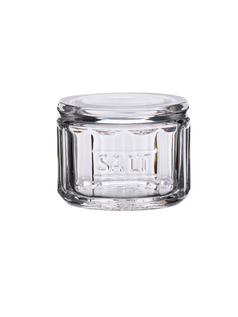 Glass Salt Pot With Scoop